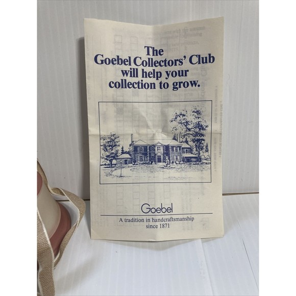 Hummel 1989 Christmas Bell Ride into Christmas 1st Edition Vintage NEW in box - Picture 7 of 13